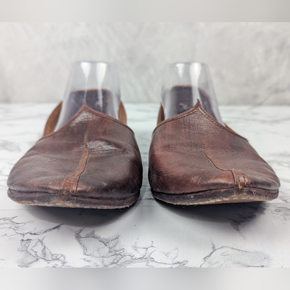 Men's Leather Slipper Shoe Turkish Slippers Or Indian Jutties - Picture 2 of 10